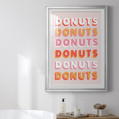 «Donuts», reproduction encadrée de qualité supérieure, prête à être accrochée