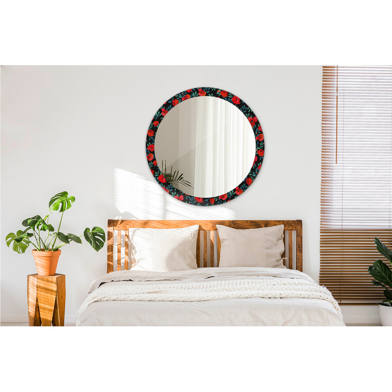 Huldar Glass Flat Wall Mirror
