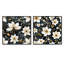 Izzo - Ensemble de 2 collages carrés floraux-101849524-101849530