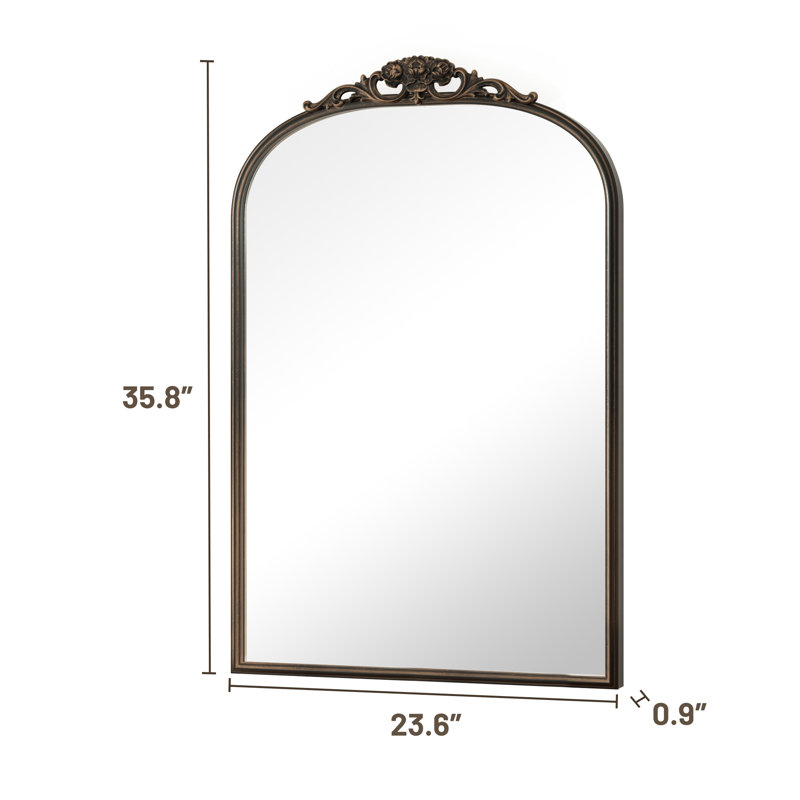 Miroir mural Arnott, 36 po x 24 po, Bronze Antique