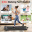 Portable Under Desk Walking Pad Ultra Quiet Slim Treadmill with LED Display 1-8km/h Speed Range 110kg Max Load