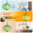 Vintage Glass Semi Flush Mount Ceiling Light,Pumpkin Chandelier-548734950