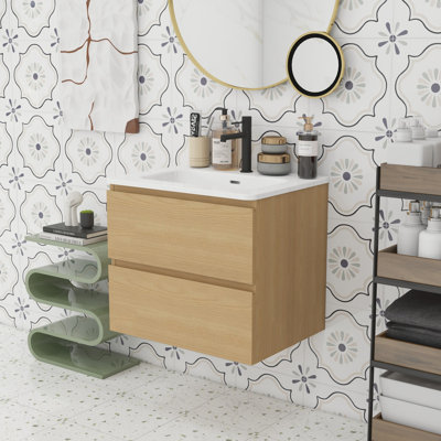 Meuble-lavabo mural 24 po