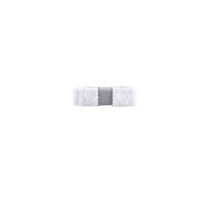 Turkish Cotton Plush Jacquard Washcloth, White