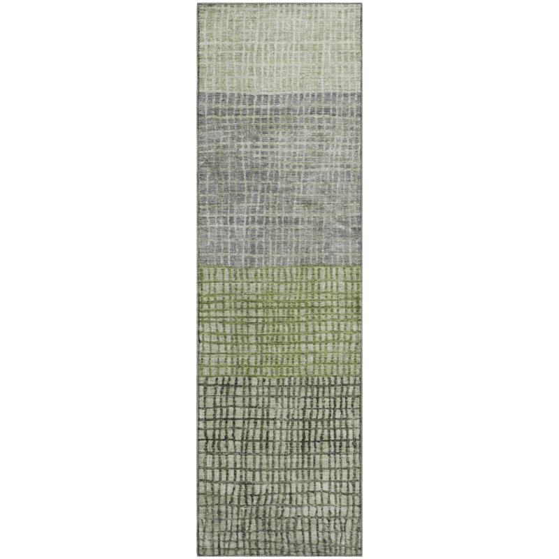 Premium Machine Washable Monnier AMF1831 Geometric Rug, Runner 2'3" x 7'6"