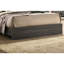 Lit très grand contemporain avec tête de lit tapissier grise et transitionnelle crème-1021304375-1021304369