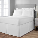 Afia Microfiber Bed Skirt Easy Fit Around Wrinkle Free, Fade Resistant, 16" Drop Length
