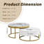 Table basse gigogne moderne avec tiroirs Modern