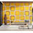 Premium Peel & Stick Wall Mural - Retro Squares Pattern-228866633