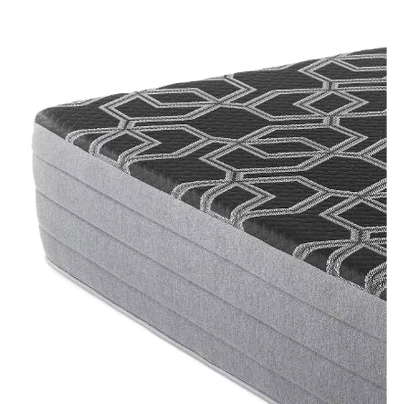 Très grand matelas très ferme de 10 po en mousse lisse et lisse, avec glacière pour dormir, mousse argentée et graphite pour plus de durabilité, surface du noyau dur, confort, housse, cuivre