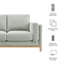 Causeuse en tissu Roscoe-117983178