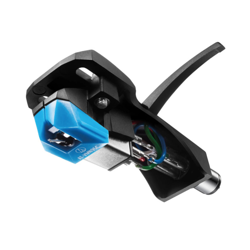 Audio Technica AT-VM95C/H Headshell/Dual Moving Magnet Cartridge Kit (Black/Blue)