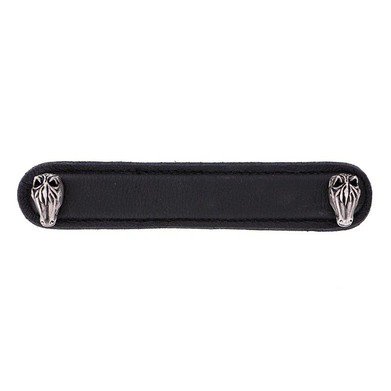 Equestre 3" Center to Center Bar Pull, 5", Antique Silver