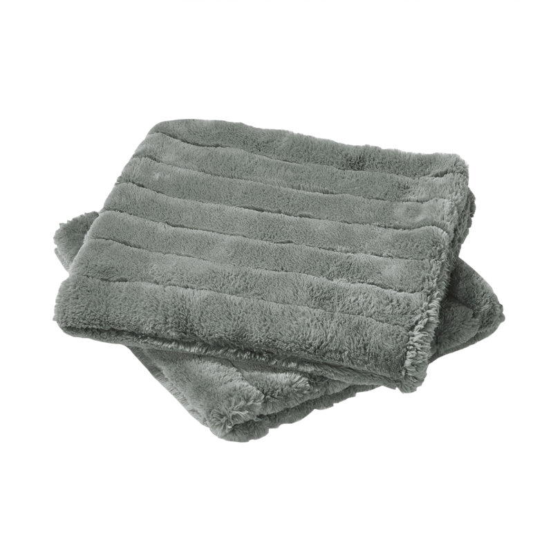Rectangular Lumbar Cushion Cover, Silver Grey