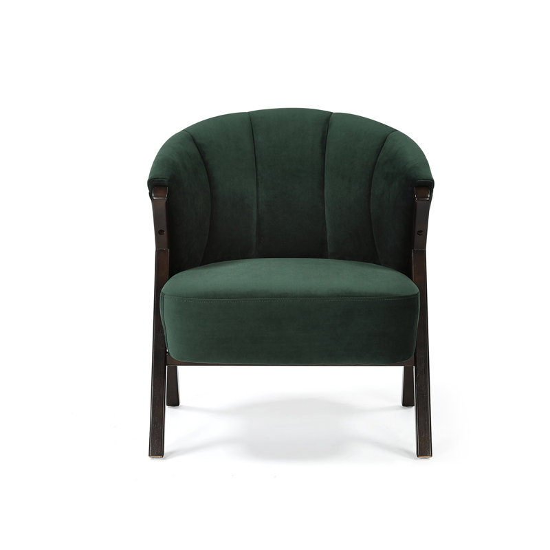 Nico Occasional Chair, Dark Green Velvet
