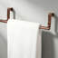 Porte-serviettes York au-dessus de l'armoire pour la cuisine et la salle de bain - Acier durable avec support en mousse pour la protection de l'armoire