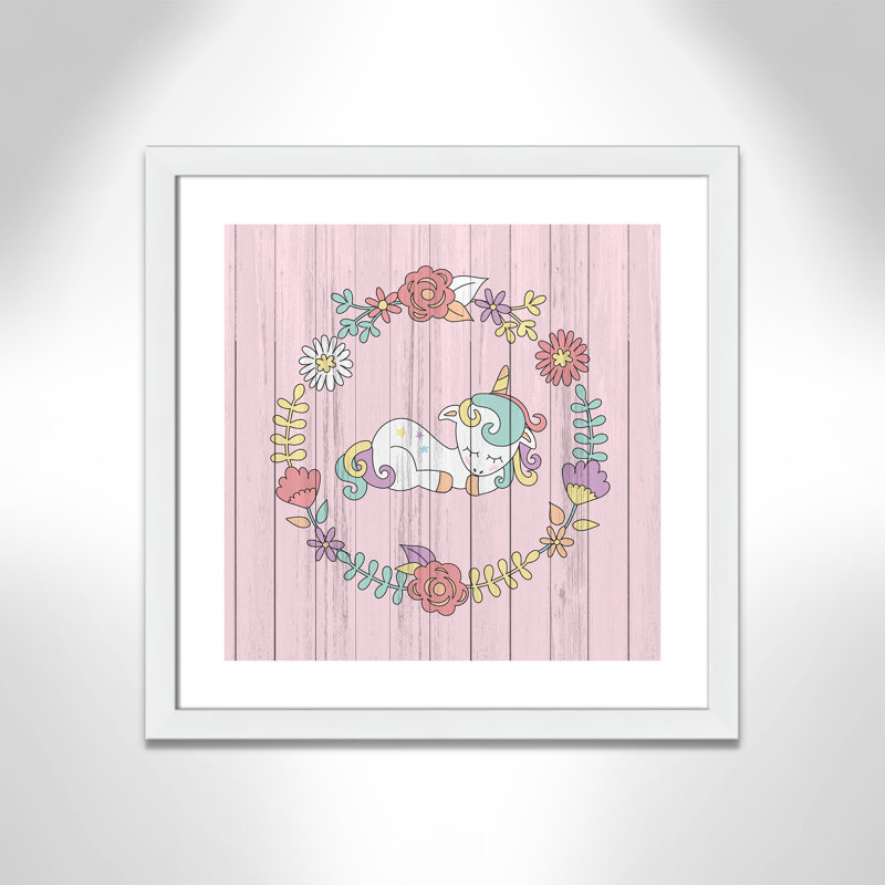 Décoration murale pour enfants, H 22,5 po x l 22,5 po x P 0,63 po, Cadre blanc