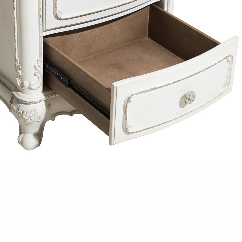 Table de chevet 3 tiroirs Victorian