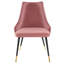 Chaise parsons capitonnée en velours-148914989