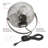 Global Industrial 12 Inch 3 Speed 360 Rotation Workbench Wall Mount Rotating Fan