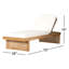 Merit Outdoor Teak Chaise Lounge