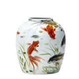 HANPAINTED FISH POT