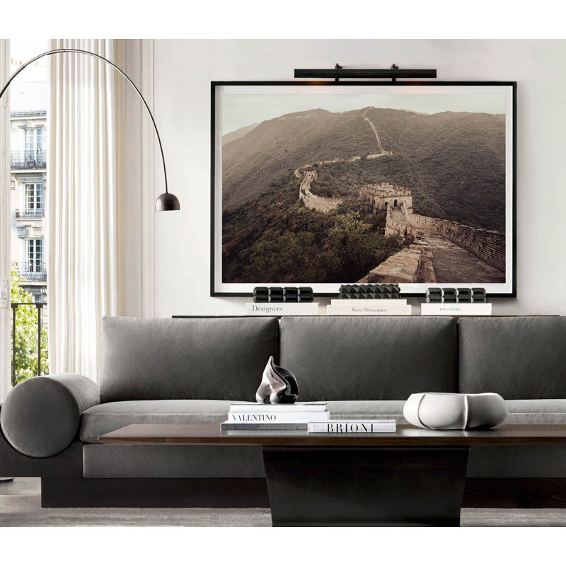 Grande muraille de Chine, art mural, H 29 po x l 40 po, Noir