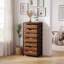 Armoire de rangement à 7 tiroirs avec roulettes, chariot de rangement en bois