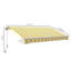 Auvent de patio rétractable avec manivelle manuelle - Tissu résistant aux rayons UV et à l'eau 280 g / m²-112623401
