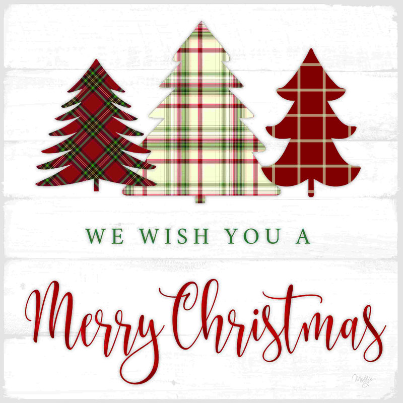 Nous vous souhaitons un joyeux Noël,  H 12 po x l 12 po, Non, Toile tendue