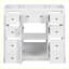 Meuble-lavabo moderne avec armoire et six tiroirs-104947409