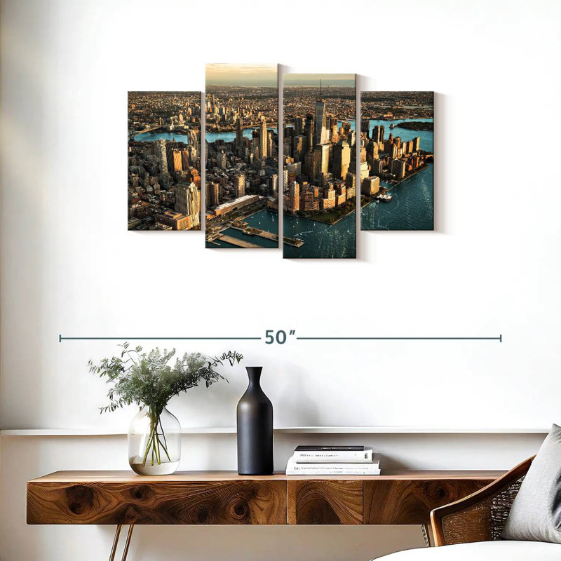 Island of manhattan nyc Sireci, 22" H x 36" W