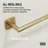 VIGO Satro 4-Piece Matte Brushed Gold Bathroom Hardware Set with 24-in Towel Bar, Toilet Paper Holder, Hand Towel Holder and Hook-124871920