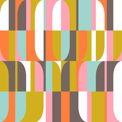" Mid-Century Geometric "