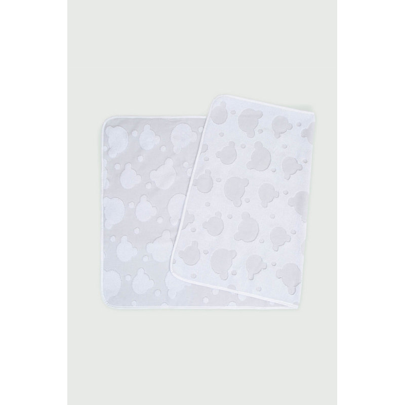 Serviette de bain 100% coton Maliha, gris