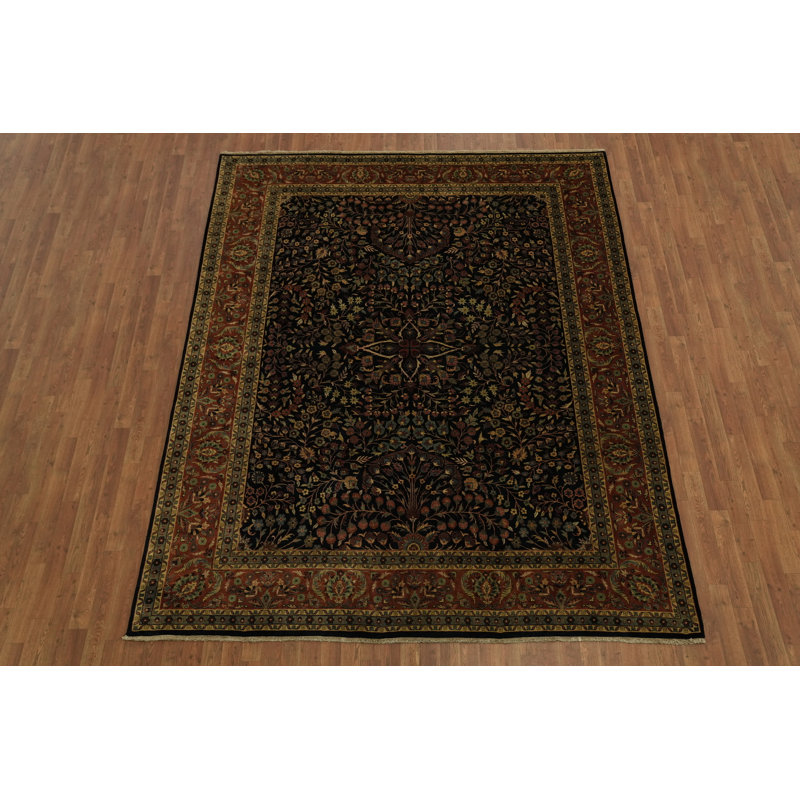 Tapis traditionnel luxueux à teinture végétale 8 x 10