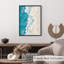 «Beach and Coastal Blue Ocean Shore», reproduction d'art moderne sans cadre-803684331