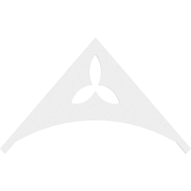 Pignon en PVC de qualité architecturale Naple, H 37,5 po x l 60 po x P 1 po, 14 / 12