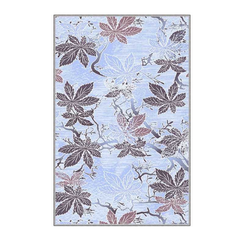 Stylish Woven Carpet, 100% Polyester, Pile Height: 0.3 in | Antibacterial & Non-Slip Underside, 3D Digital Printing | Machine Washable, Perfect for Home Décor, Living Room & Bedroom Use