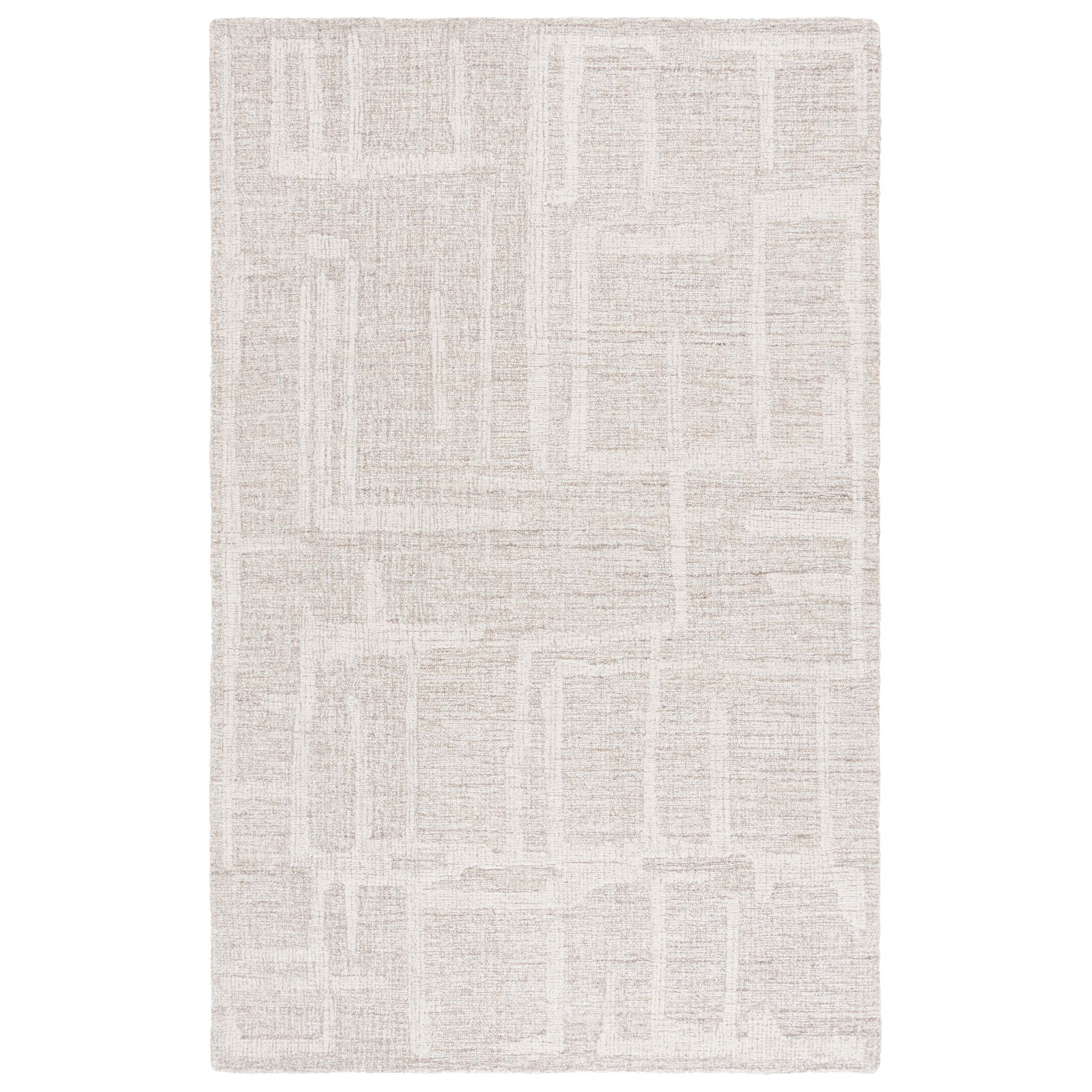 Galipeau Hand-Tufted Abstract Wool Rug, Rectangle 5' x 8'