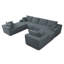 Canapé modulaire Cloud avec méridienne double et aucun assemblage requis-133961601-133961604