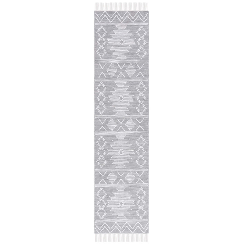 Tapis à motif géométrique Kilim, Tapis de couloir 2 pi 3 po x 9 pi