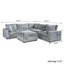 Canapé modulaire 6 pièces avec repose-pieds-1939444537