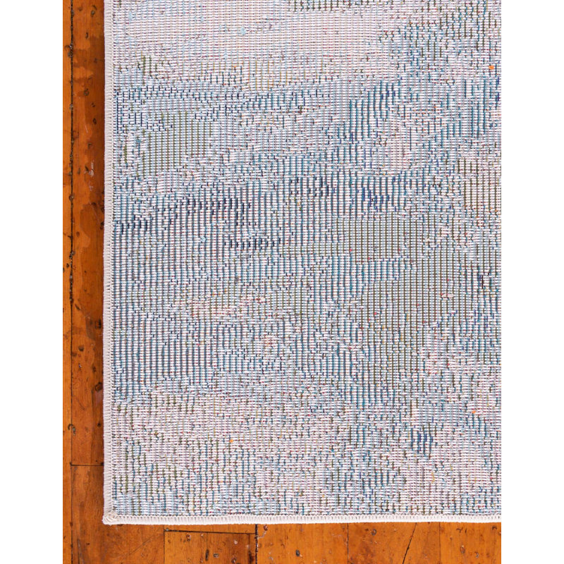 Keimar Washable Abstract Indoor Rug, Runner 2' x 8'
