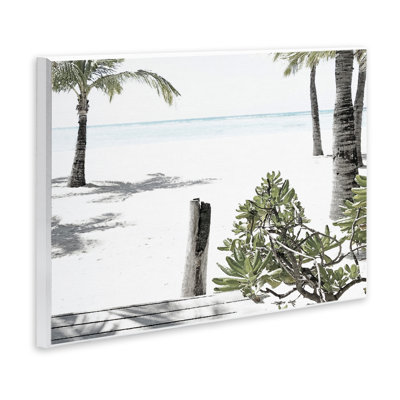 Shoreline Palms Landscape Wall Plaque, design by Noah Bay
