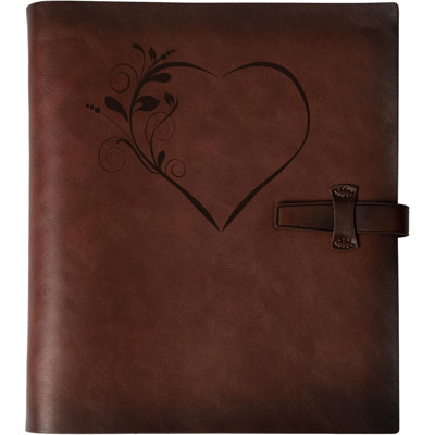 4x6 200 Photos, Genuine Leather Photo Albums with Writing Space with 30 Writing Paper
