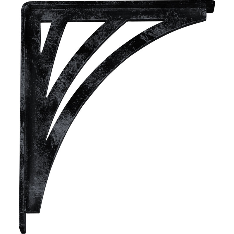 Support en fer forgé Nevio, Étain antique, H 12 po x l 1,5 po x P 10 po
