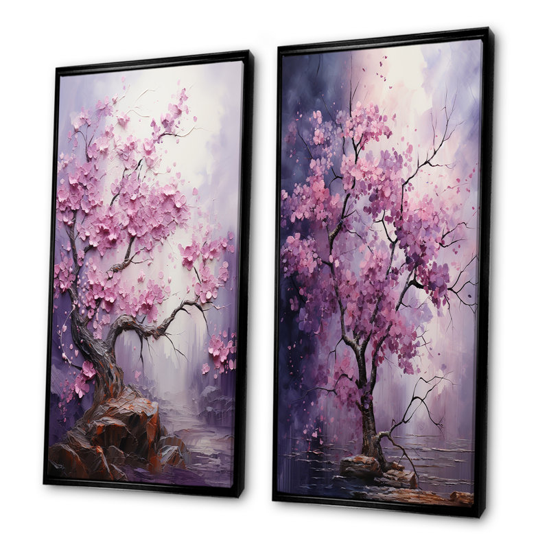 Fantaisie auvent Améthyste Hues, H 40 po x l 41 po, Cadre flottant noir