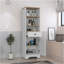 Armoire à linge St. Clair, deux tablettes intérieures, deux tablettes ouvertes-1698679029