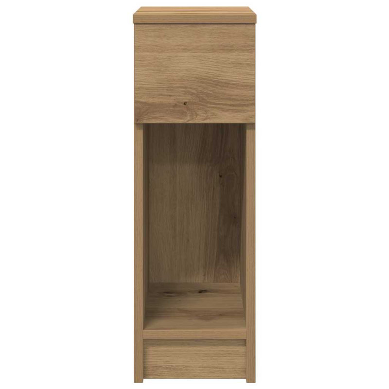 Cornelio 20cm W Manufactured Wood Bedside Table, Artisan-Eiche, Set of 2